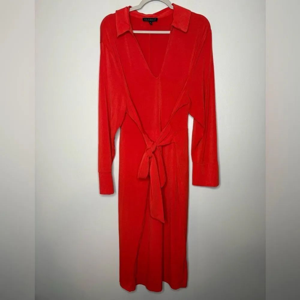 Eloquii Tie Front Dress